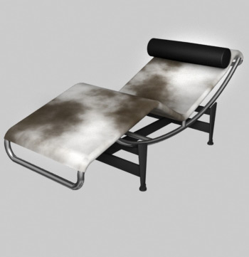 chaise_longue with adjustable polished