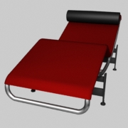 chaise_longue with adjustable polished