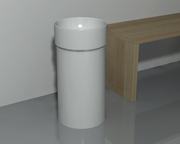 Ceramic_cylindric_base Flaminia design