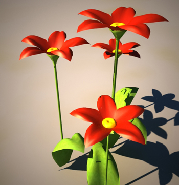 flower_x fiore giardino gratis 3ds max modello 3d