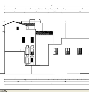 Rom' buildings relief, front fori imperiali