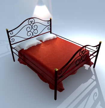 wrought iron bed