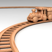 wooden train