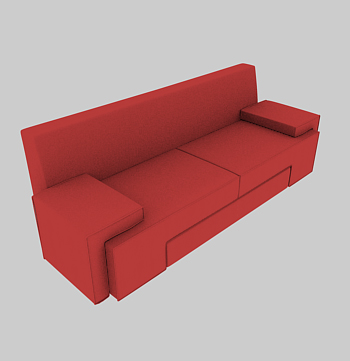 Archibit Generation s.r.l. share 3d model of Zapping's sofas